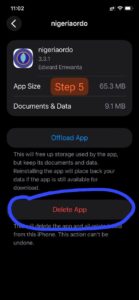 Delete Apps from iphone