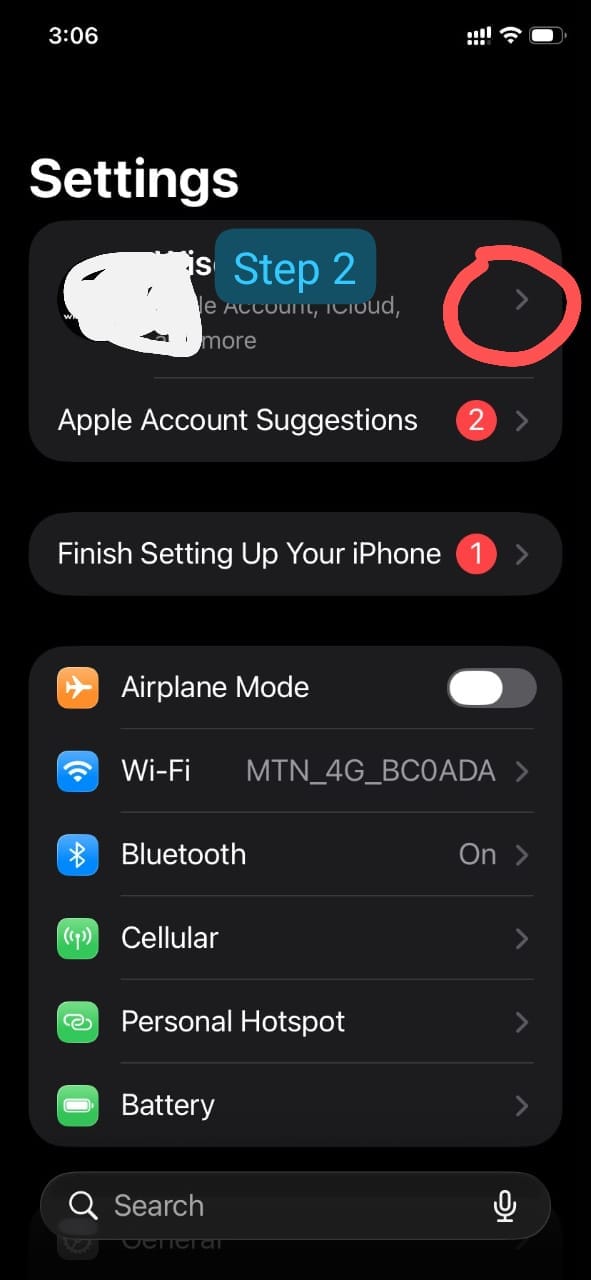 Enable Find My iPhone
