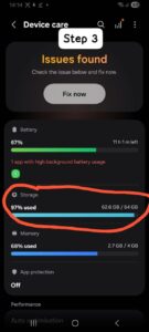 How to Clear Phone Storage step 3