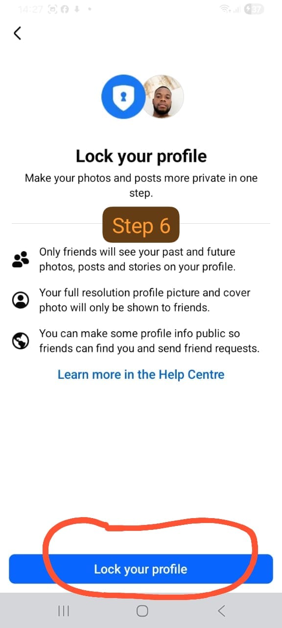 How to Lock Facebook Profile on Android