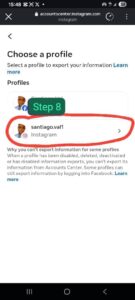 How to Request Your Instagram Data step