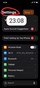 Open Settings.