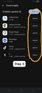 Force stopping an unresponsive app in Android settings