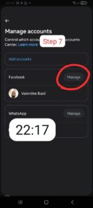 facebook manage