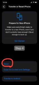 How to Reset iPhone