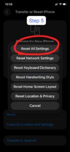 How to Reset iPhone